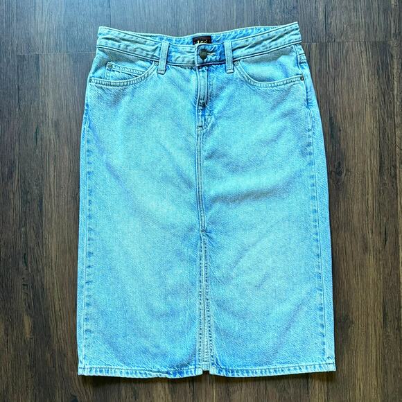 Lee Denim Skirt Women’s 28 Blue Pencil Super Soft Lyocell - Picture 1 of 9